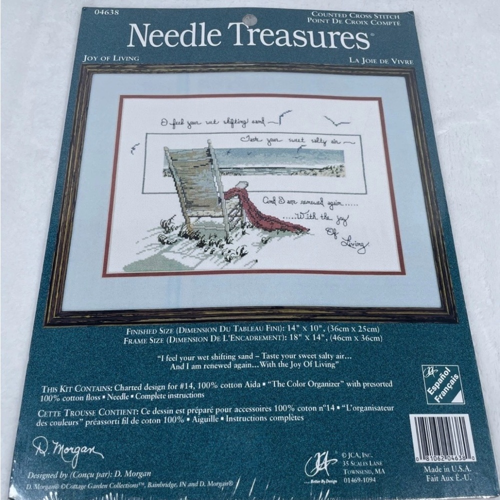 NEW Needle Treasures Joy of Living Counted Cross Stitch Kit #04638 Beach Summer